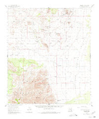 Gleeson Arizona Historical topographic map, 1:62500 scale, 15 X 15 Minute, Year 1958