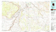 Glen Canyon Dam Arizona Historical topographic map, 1:100000 scale, 30 X 60 Minute, Year 1984