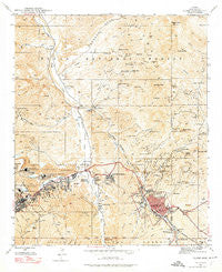 Globe Arizona Historical topographic map, 1:24000 scale, 7.5 X 7.5 Minute, Year 1945