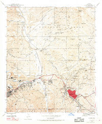 Globe Arizona Historical topographic map, 1:24000 scale, 7.5 X 7.5 Minute, Year 1945