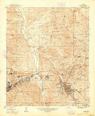 Globe Arizona Historical topographic map, 1:24000 scale, 7.5 X 7.5 Minute, Year 1945