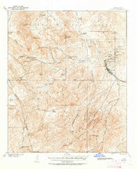 Globe Arizona Historical topographic map, 1:62500 scale, 15 X 15 Minute, Year 1901