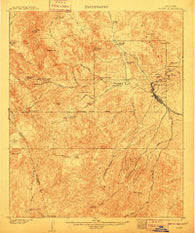 Globe Arizona Historical topographic map, 1:62500 scale, 15 X 15 Minute, Year 1902