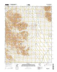 Gold Basin Arizona Current topographic map, 1:24000 scale, 7.5 X 7.5 Minute, Year 2014