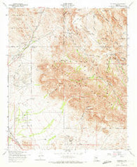 Goldfield Arizona Historical topographic map, 1:24000 scale, 7.5 X 7.5 Minute, Year 1956
