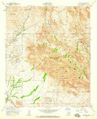 Goldfield Arizona Historical topographic map, 1:24000 scale, 7.5 X 7.5 Minute, Year 1956