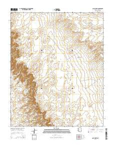 Goldtooth Arizona Current topographic map, 1:24000 scale, 7.5 X 7.5 Minute, Year 2014