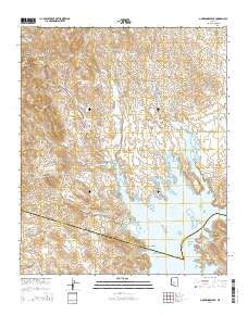 Governors Peak Arizona Current topographic map, 1:24000 scale, 7.5 X 7.5 Minute, Year 2014