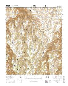 Grama Draw Arizona Current topographic map, 1:24000 scale, 7.5 X 7.5 Minute, Year 2014