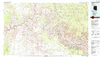Grand Canyon Arizona Historical topographic map, 1:100000 scale, 30 X 60 Minute, Year 1984