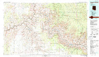 Grand Canyon Arizona Historical topographic map, 1:100000 scale, 30 X 60 Minute, Year 1984