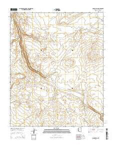 Grand Falls Arizona Current topographic map, 1:24000 scale, 7.5 X 7.5 Minute, Year 2014