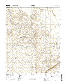 Grand Falls SE Arizona Current topographic map, 1:24000 scale, 7.5 X 7.5 Minute, Year 2014