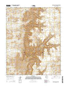 Grand Gulch Bench Arizona Current topographic map, 1:24000 scale, 7.5 X 7.5 Minute, Year 2014