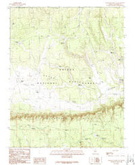 Grandview Point NE Arizona Historical topographic map, 1:24000 scale, 7.5 X 7.5 Minute, Year 1989