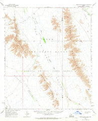 Granite Mountains Arizona Historical topographic map, 1:62500 scale, 15 X 15 Minute, Year 1965
