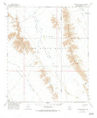 Granite Mountains Arizona Historical topographic map, 1:62500 scale, 15 X 15 Minute, Year 1965