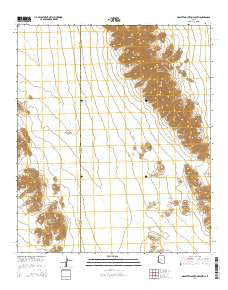 Granite Mountains South Arizona Current topographic map, 1:24000 scale, 7.5 X 7.5 Minute, Year 2014