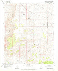 Grapevine Canyon Arizona Historical topographic map, 1:24000 scale, 7.5 X 7.5 Minute, Year 1968