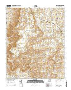 Grapevine Canyon Arizona Current topographic map, 1:24000 scale, 7.5 X 7.5 Minute, Year 2014