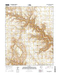 Grassy Mountain Arizona Current topographic map, 1:24000 scale, 7.5 X 7.5 Minute, Year 2014