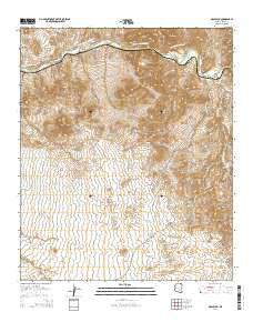 Grayback Arizona Current topographic map, 1:24000 scale, 7.5 X 7.5 Minute, Year 2014