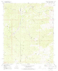 Grayback Mts. Arizona Historical topographic map, 1:24000 scale, 7.5 X 7.5 Minute, Year 1980