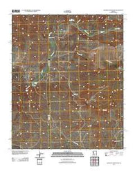 Grayback Mountains Arizona Historical topographic map, 1:24000 scale, 7.5 X 7.5 Minute, Year 2011