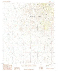 Greasewood Mountain Arizona Historical topographic map, 1:24000 scale, 7.5 X 7.5 Minute, Year 1985