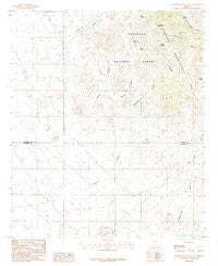 Greasewood Mountain Arizona Historical topographic map, 1:24000 scale, 7.5 X 7.5 Minute, Year 1985