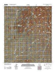 Greasewood Mountain Arizona Historical topographic map, 1:24000 scale, 7.5 X 7.5 Minute, Year 2011