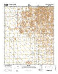 Greasewood Mountain Arizona Current topographic map, 1:24000 scale, 7.5 X 7.5 Minute, Year 2014