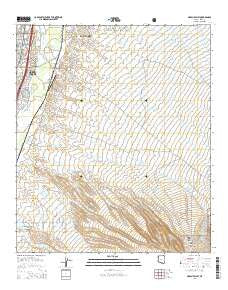 Green Valley Arizona Current topographic map, 1:24000 scale, 7.5 X 7.5 Minute, Year 2014