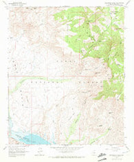 Greenback Creek Arizona Historical topographic map, 1:24000 scale, 7.5 X 7.5 Minute, Year 1964