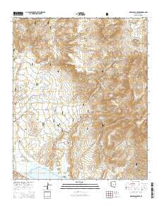 Greenback Creek Arizona Current topographic map, 1:24000 scale, 7.5 X 7.5 Minute, Year 2014