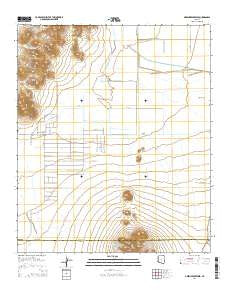 Greene Reservoir Arizona Current topographic map, 1:24000 scale, 7.5 X 7.5 Minute, Year 2014