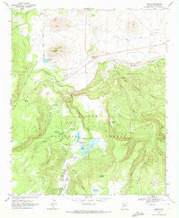 Greer Arizona Historical topographic map, 1:24000 scale, 7.5 X 7.5 Minute, Year 1969