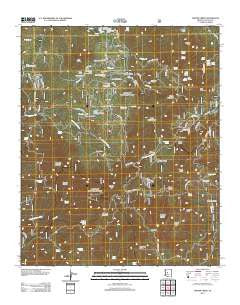 Groom Creek Arizona Historical topographic map, 1:24000 scale, 7.5 X 7.5 Minute, Year 2012