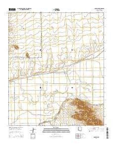 Growler Arizona Current topographic map, 1:24000 scale, 7.5 X 7.5 Minute, Year 2014