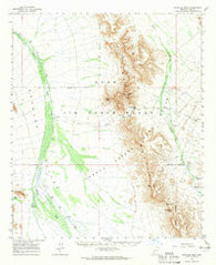 Growler Peak Arizona Historical topographic map, 1:62500 scale, 15 X 15 Minute, Year 1964