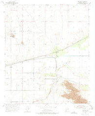 Growler Arizona Historical topographic map, 1:24000 scale, 7.5 X 7.5 Minute, Year 1955