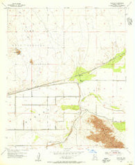 Growler Arizona Historical topographic map, 1:24000 scale, 7.5 X 7.5 Minute, Year 1955