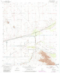 Growler Arizona Historical topographic map, 1:24000 scale, 7.5 X 7.5 Minute, Year 1955