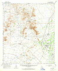 Gu Achi Arizona Historical topographic map, 1:62500 scale, 15 X 15 Minute, Year 1963