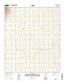 Gu Oidak Arizona Current topographic map, 1:24000 scale, 7.5 X 7.5 Minute, Year 2014