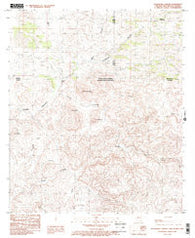 Guadalupe Canyon Arizona Historical topographic map, 1:24000 scale, 7.5 X 7.5 Minute, Year 1985