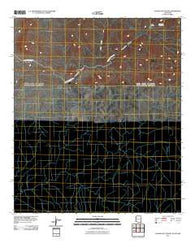 Guadalupe Canyon Arizona Historical topographic map, 1:24000 scale, 7.5 X 7.5 Minute, Year 2010