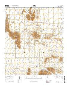 Gunsight Arizona Current topographic map, 1:24000 scale, 7.5 X 7.5 Minute, Year 2014