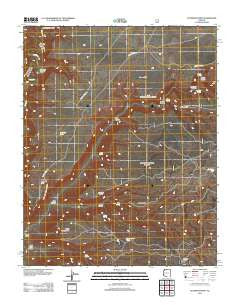 Gunsight Point Arizona Historical topographic map, 1:24000 scale, 7.5 X 7.5 Minute, Year 2012