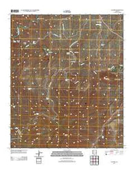 Guthrie Arizona Historical topographic map, 1:24000 scale, 7.5 X 7.5 Minute, Year 2011